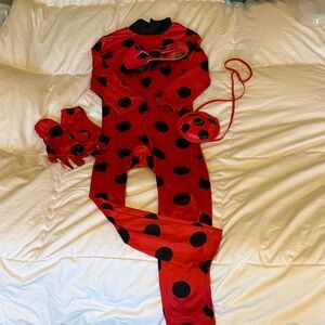 Red Ladybug Polka Dot Costume Set